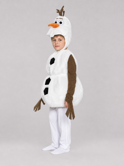 Snowman Costume for a Children's Party and Skit