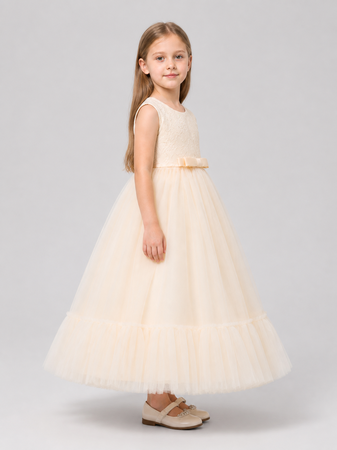 Full Princess Dress with Lace LP-332 for Performances