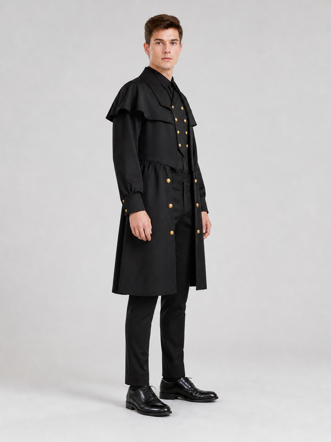 Black Plague Doctor Costume for Cosplay