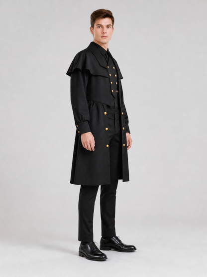 Black Plague Doctor Costume for Cosplay
