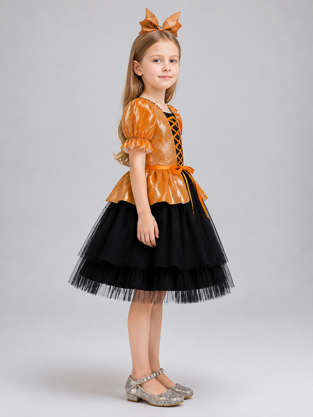 Halloween Costume Dress for Girls side view