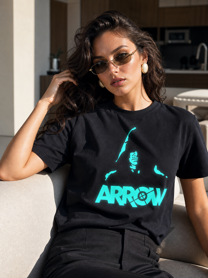Iron Man T-Shirt with Glowing Marvel Print
