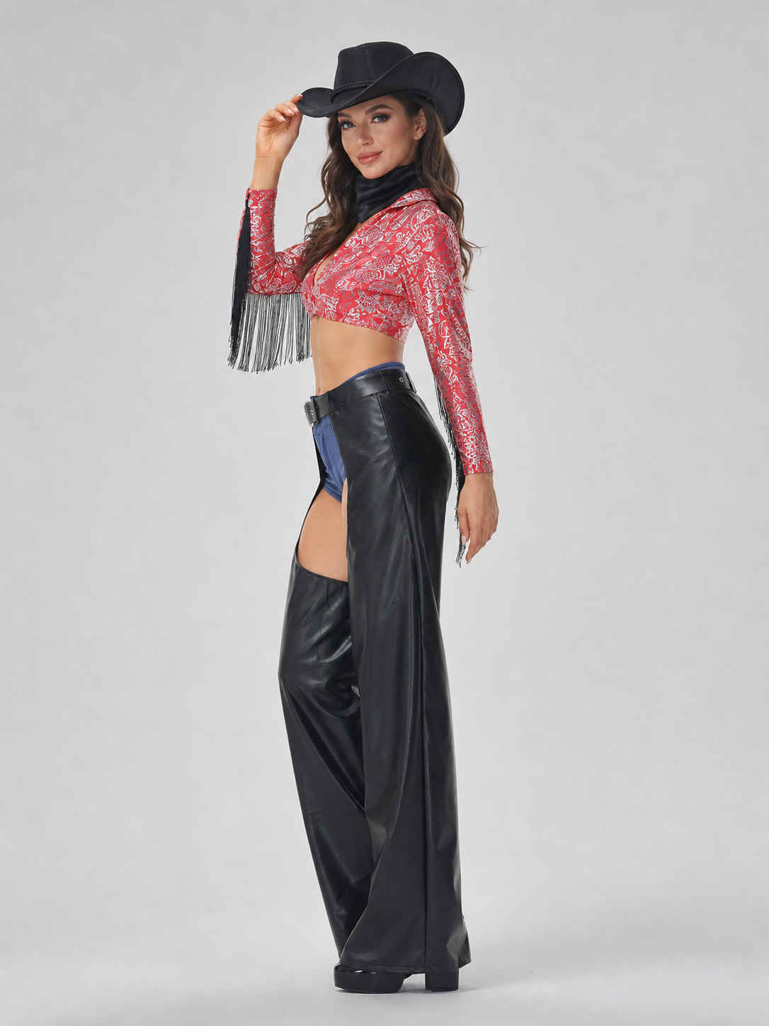 Western-Style Fringe Stage Costume