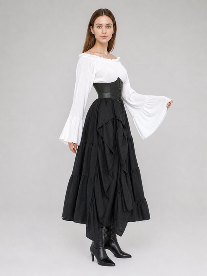 Three-Piece Gothic Costume with Corset
