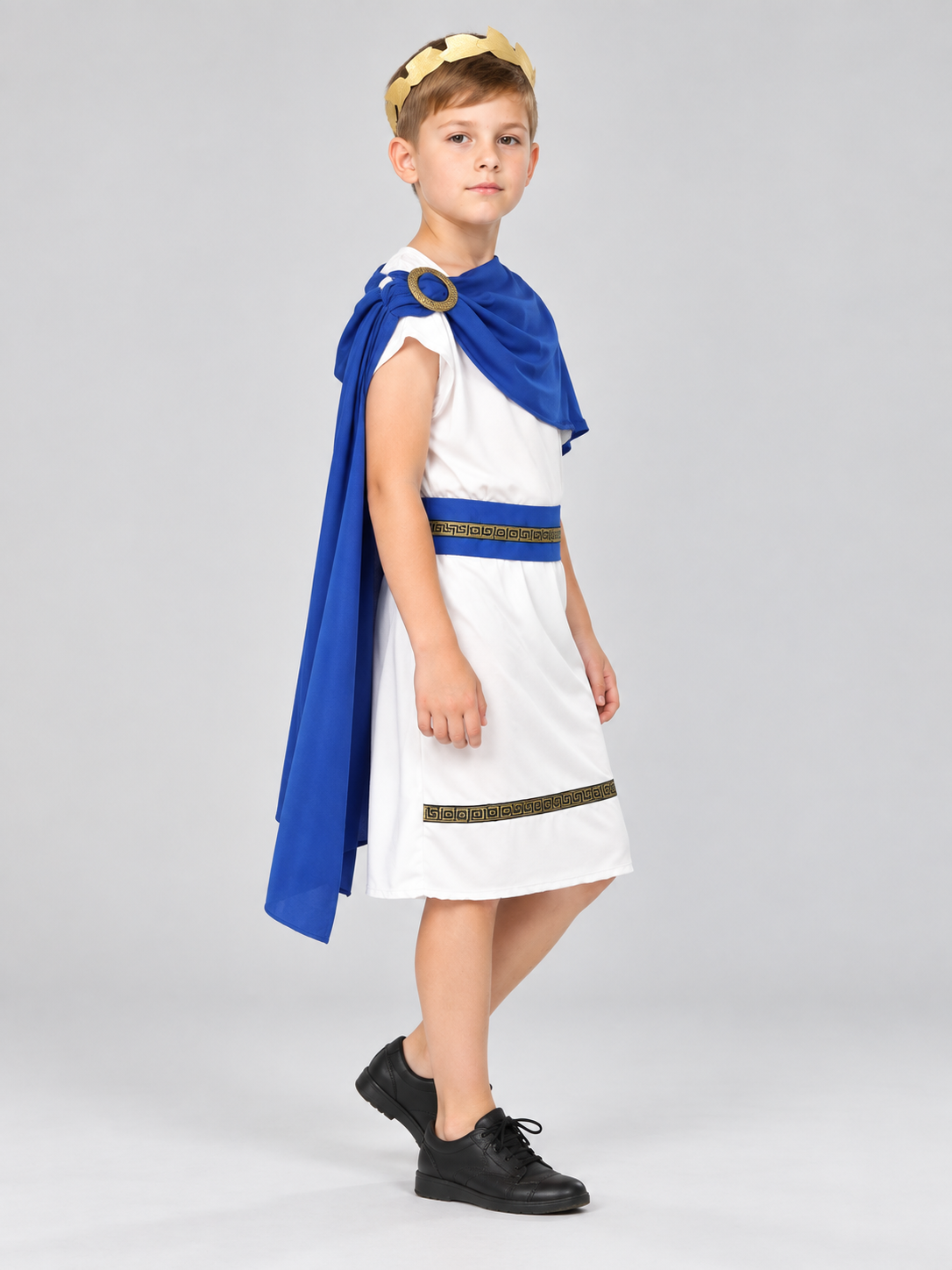 Kids' Ancient-Style Carnival Costume with Laurel Wreath