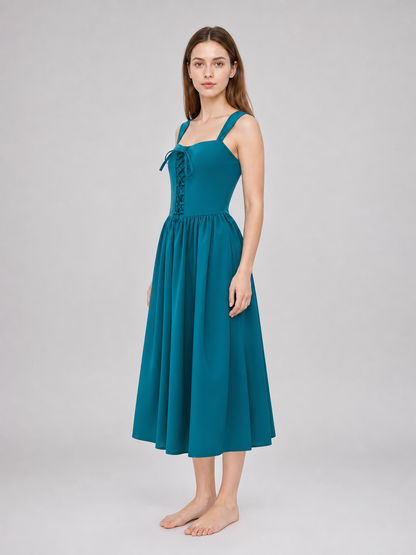 Medieval Strappy Lace-Up Dress