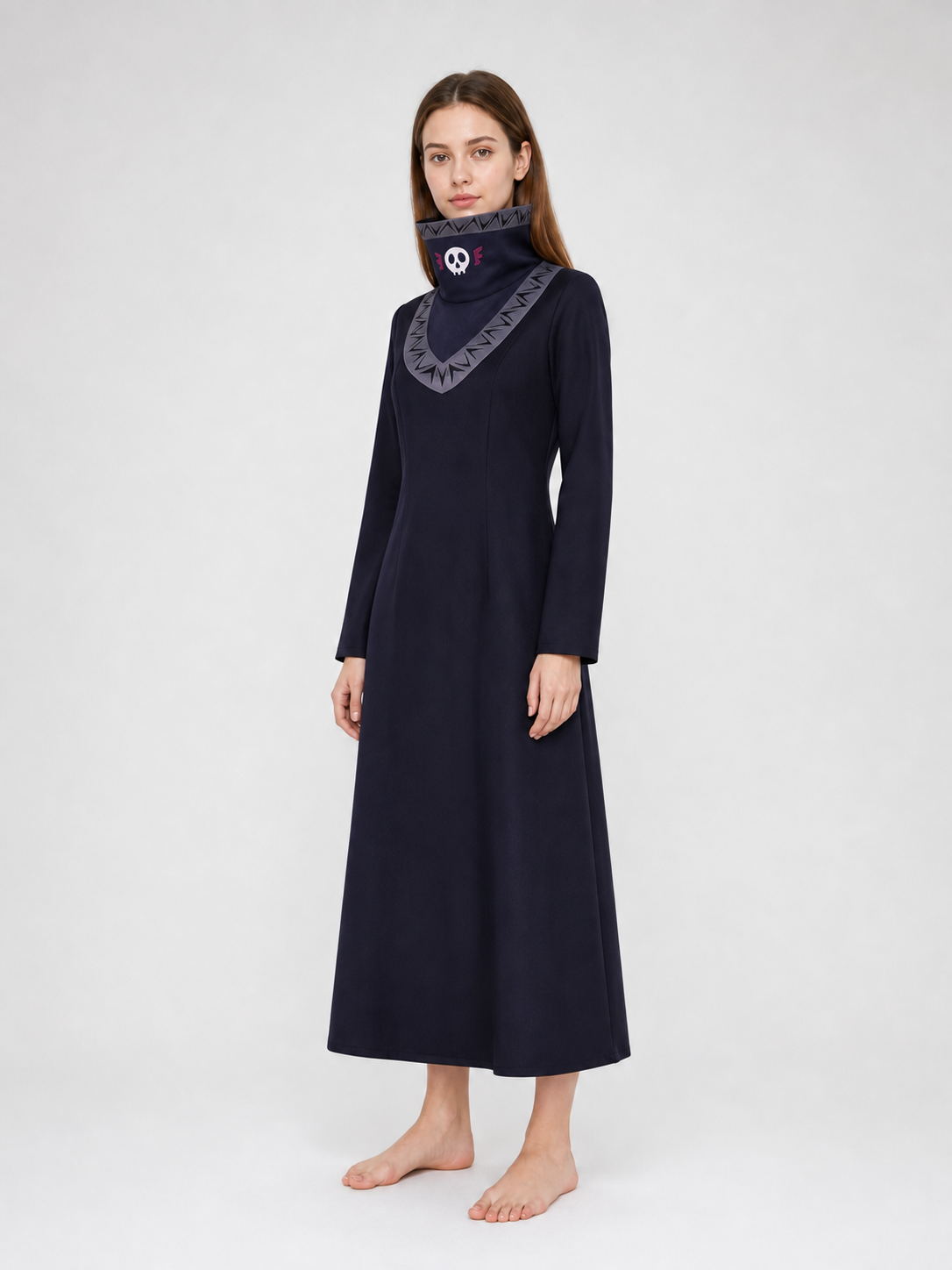 Kurapika Cosplay Costume, Long Robe with High Collar