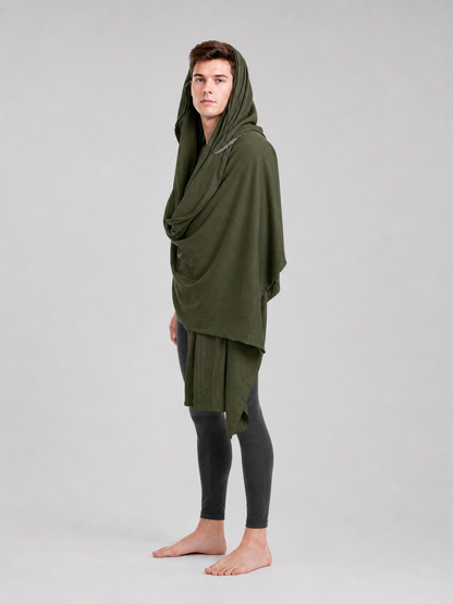 Green Carnival Hooded Cape
