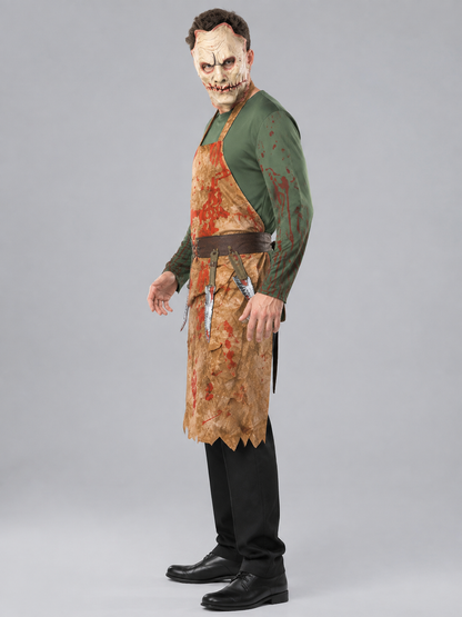 Zombie Costume with Mask and Apron