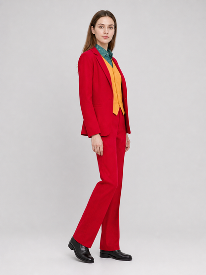 Clown Cosplay Costume: Red Set