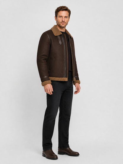 Resident Evil 4 Leon Cosplay Jacket, Short Zip-Up Style side view