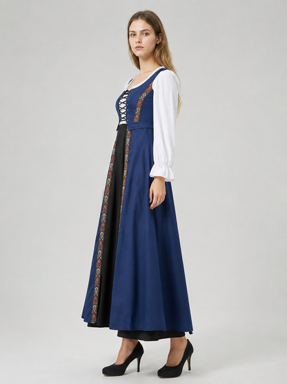 Medieval Stage Dress with Lacing side view