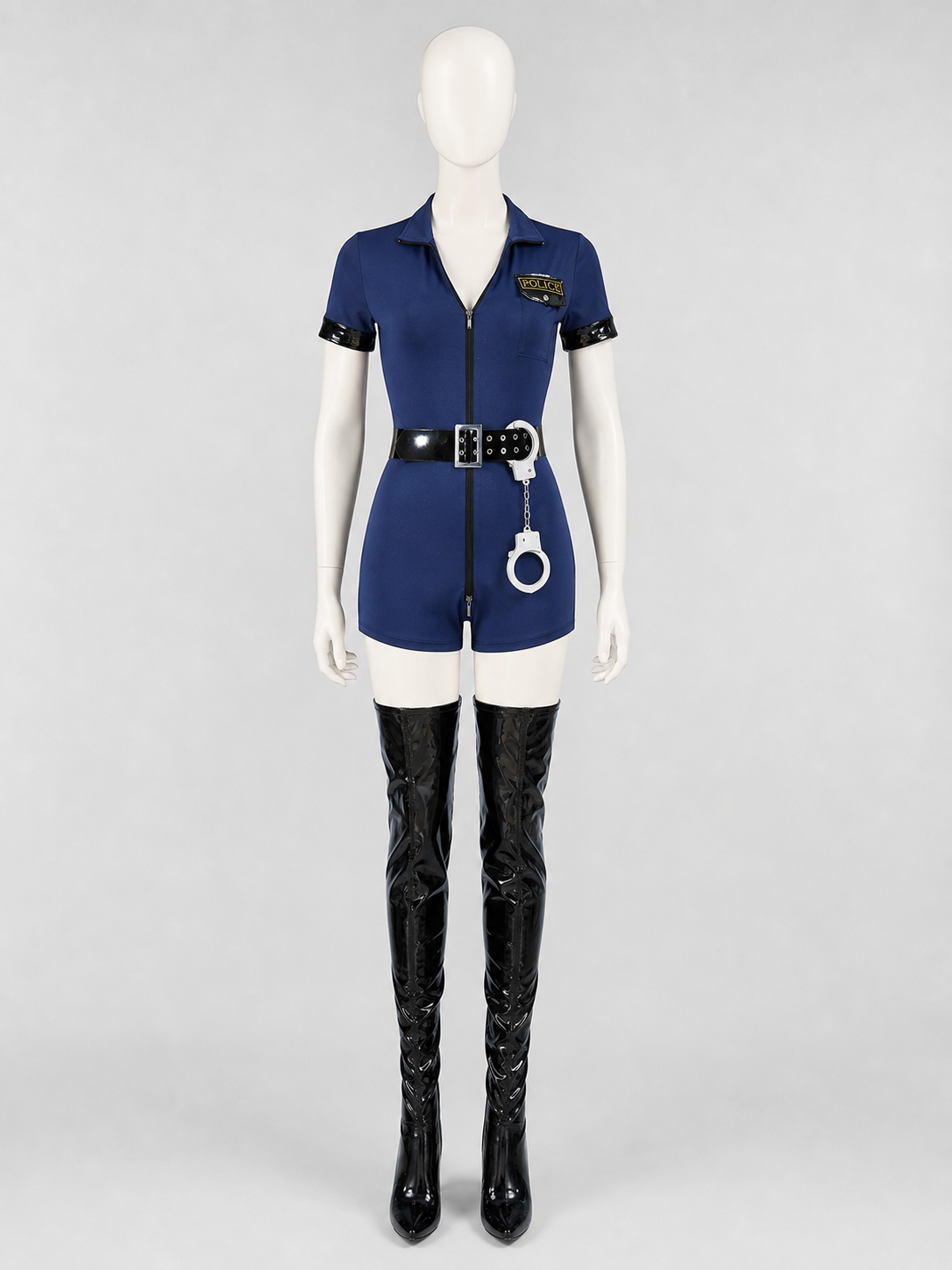 Carnival Police Costume with Shorts and Cap