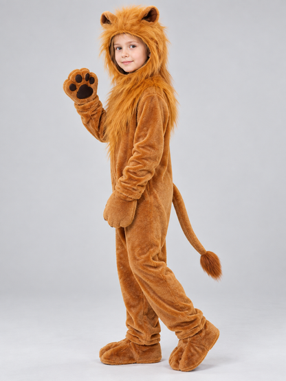 Lion Carnival Costume with a Full Mane side view