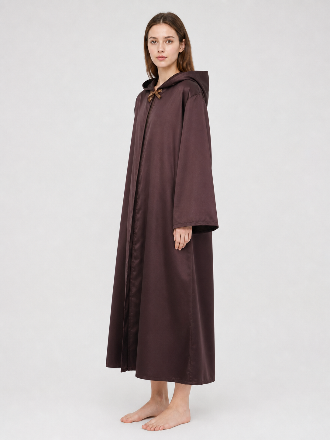 Brown Hooded Robe for Cosplay