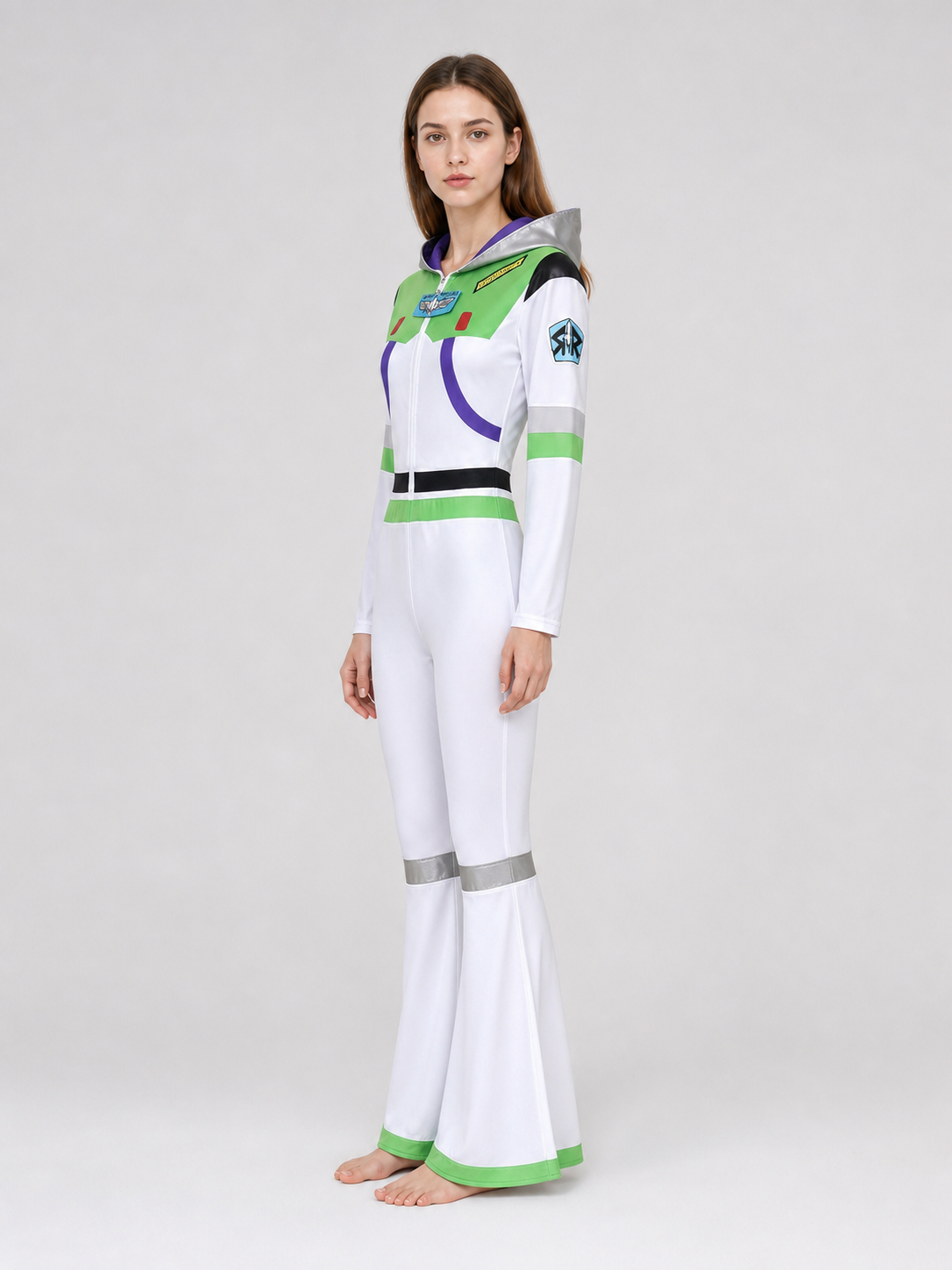 Buzz Lightyear Cosplay Costume: Top, Pants, and Bow