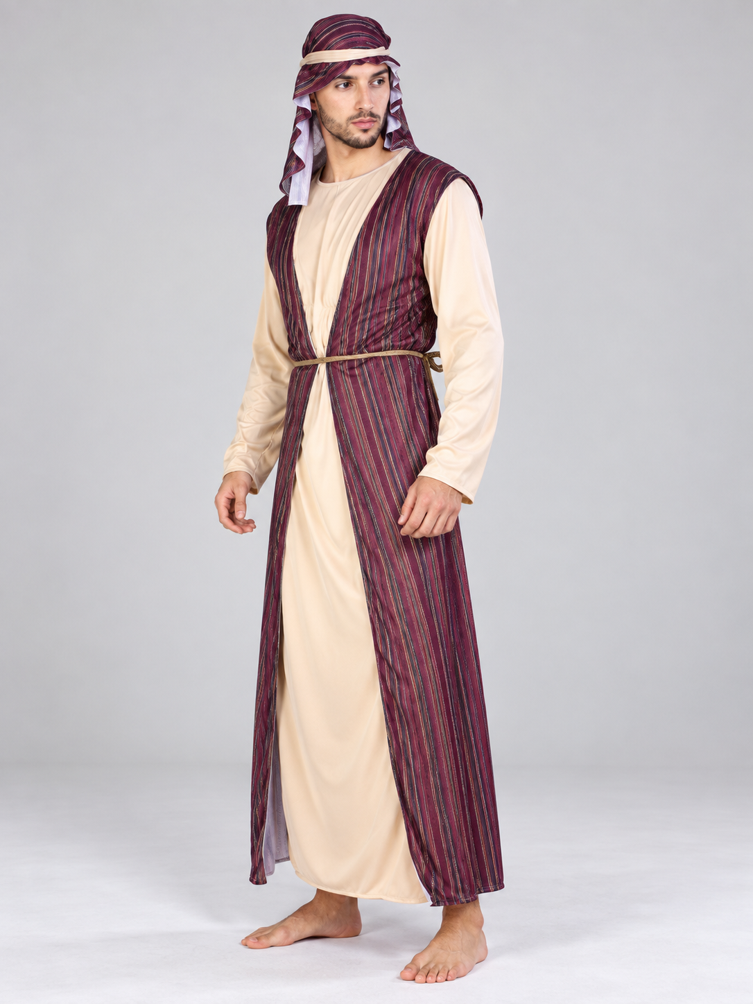 Arabic Carnival Costume with Headpiece and Belt