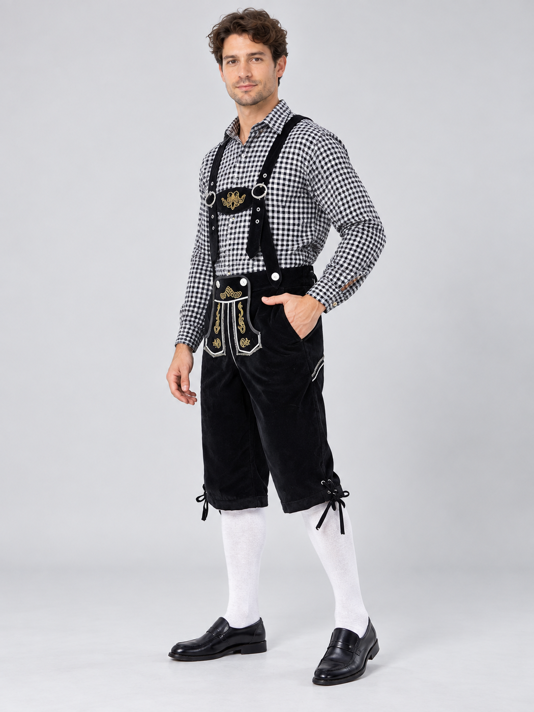 Oktoberfest Costume: Shirt and Suspender Pants