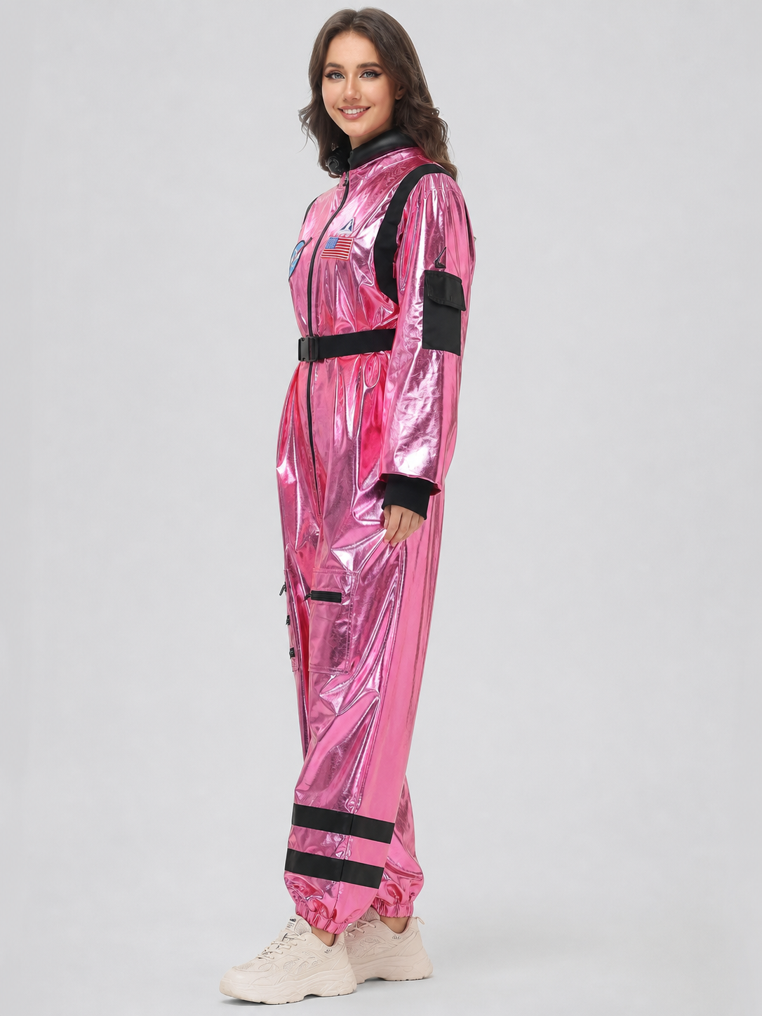 Pink NASA Astronaut Jumpsuit for Cosplay