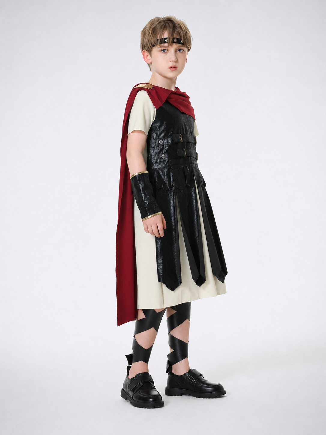Retro Palace-Style Costume with Dress and Cape