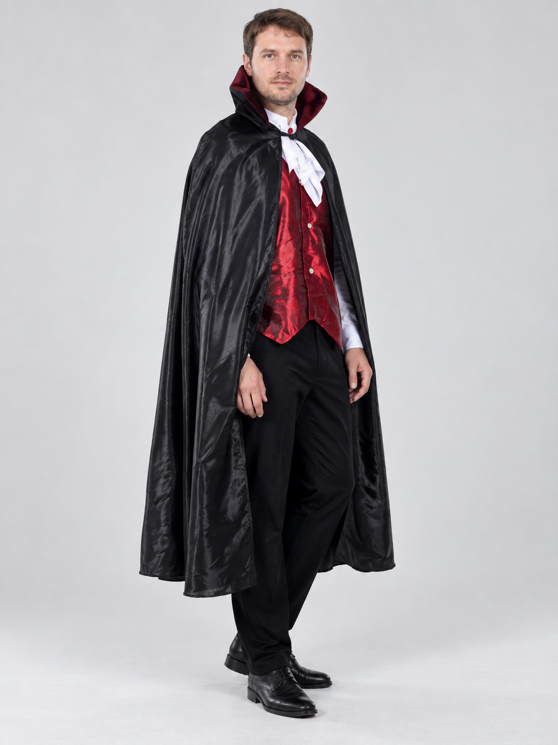 Adult Vampire Costume with Cape and Vest