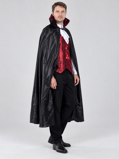Adult Vampire Costume with Cape and Vest