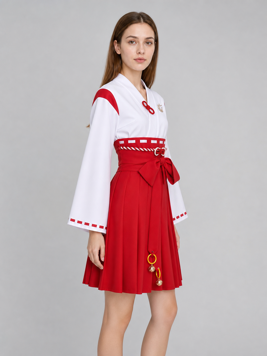 Silent Hill Red and White Cosplay Dress with Belt