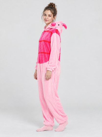 Pink Pig Kigurumi Pajama with Hood