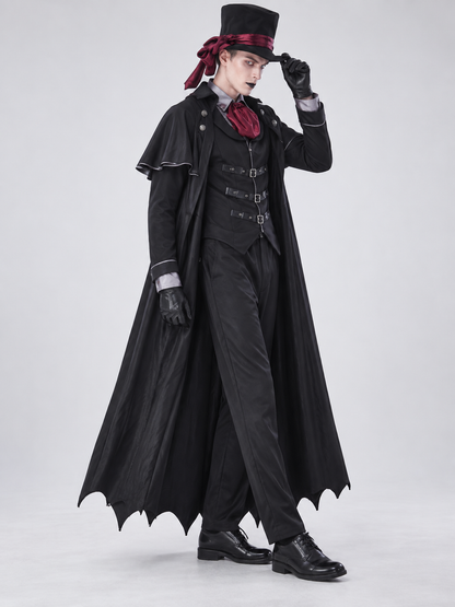 Vampire Costume: Cape, Vest, Pants, Top Hat