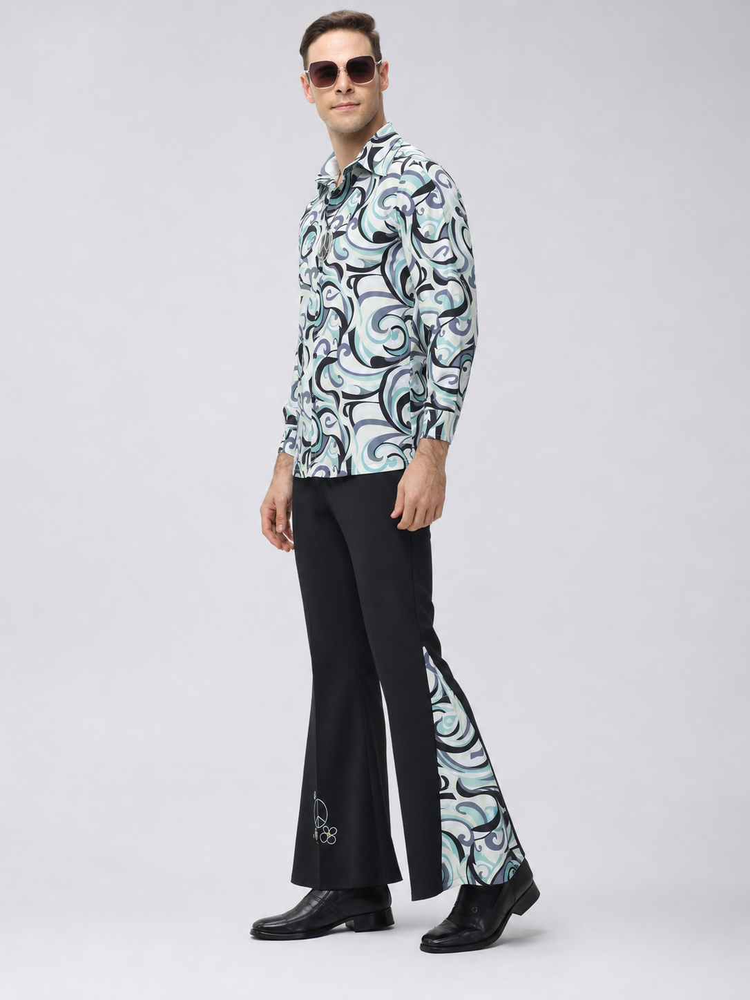 Retro Stage Costume: Shirt and Flared Pants