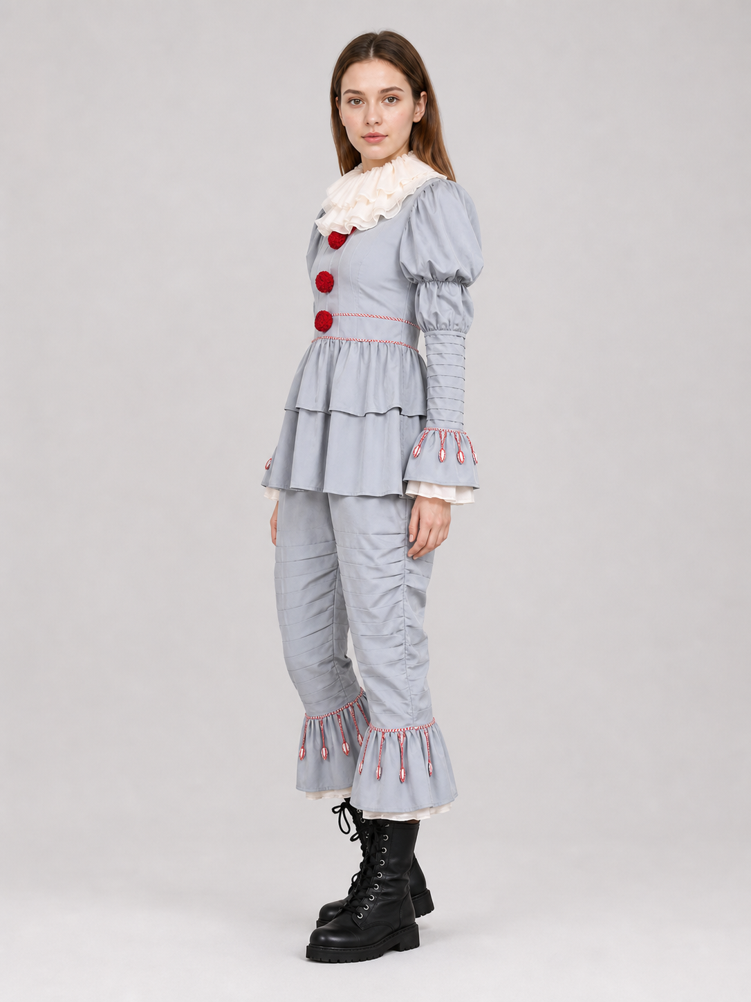 Ruffled Clown Costume for Halloween and Cosplay