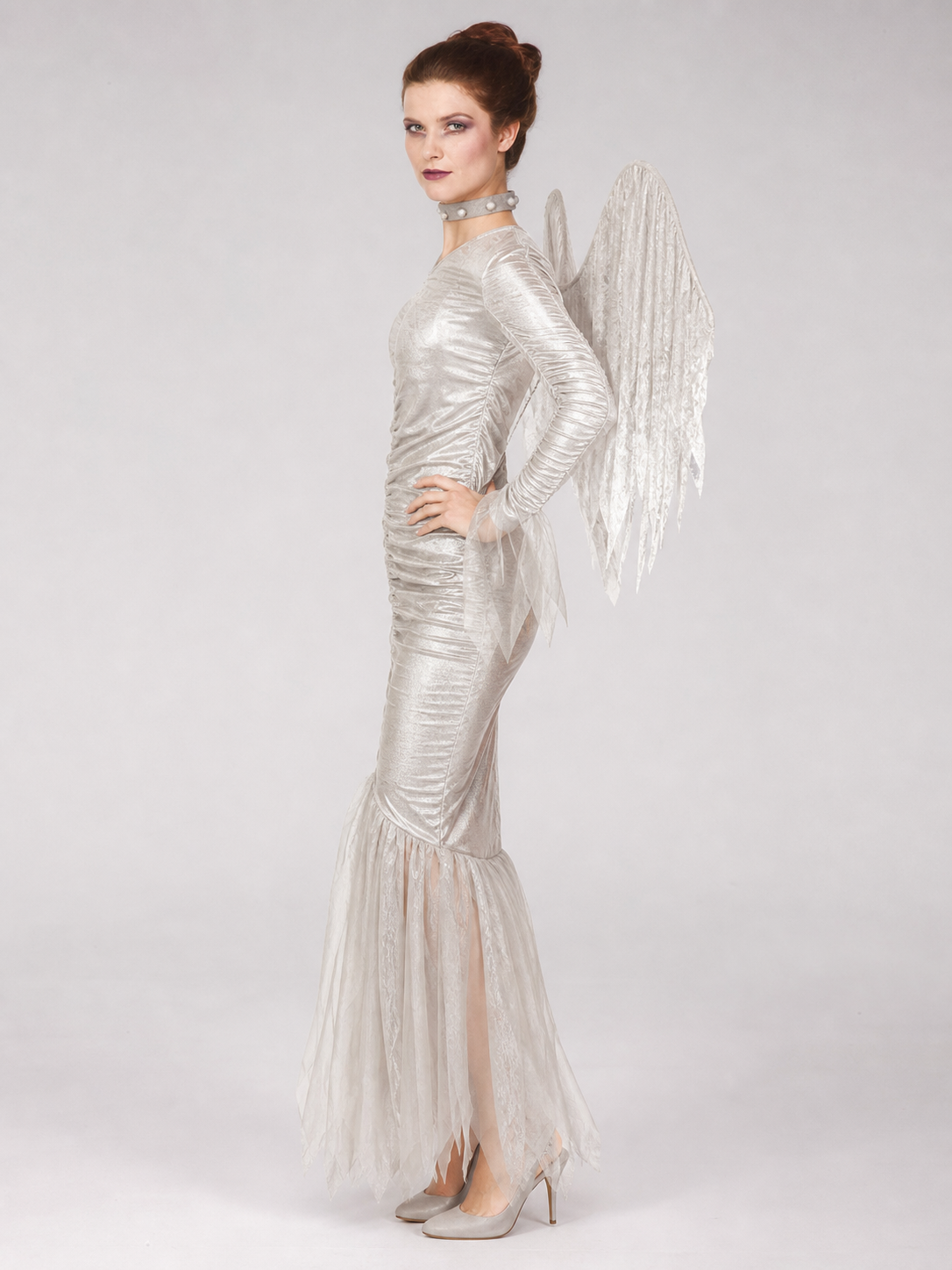 Angel Cosplay Costume with Dress and Wings