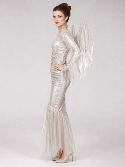 Angel Cosplay Costume with Dress and Wings