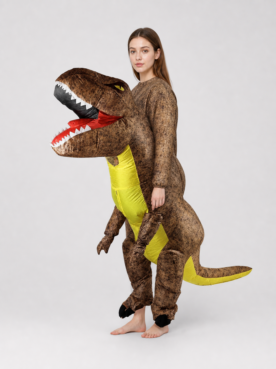Inflatable Tyrannosaurus Rex Dinosaur Costume for Parties