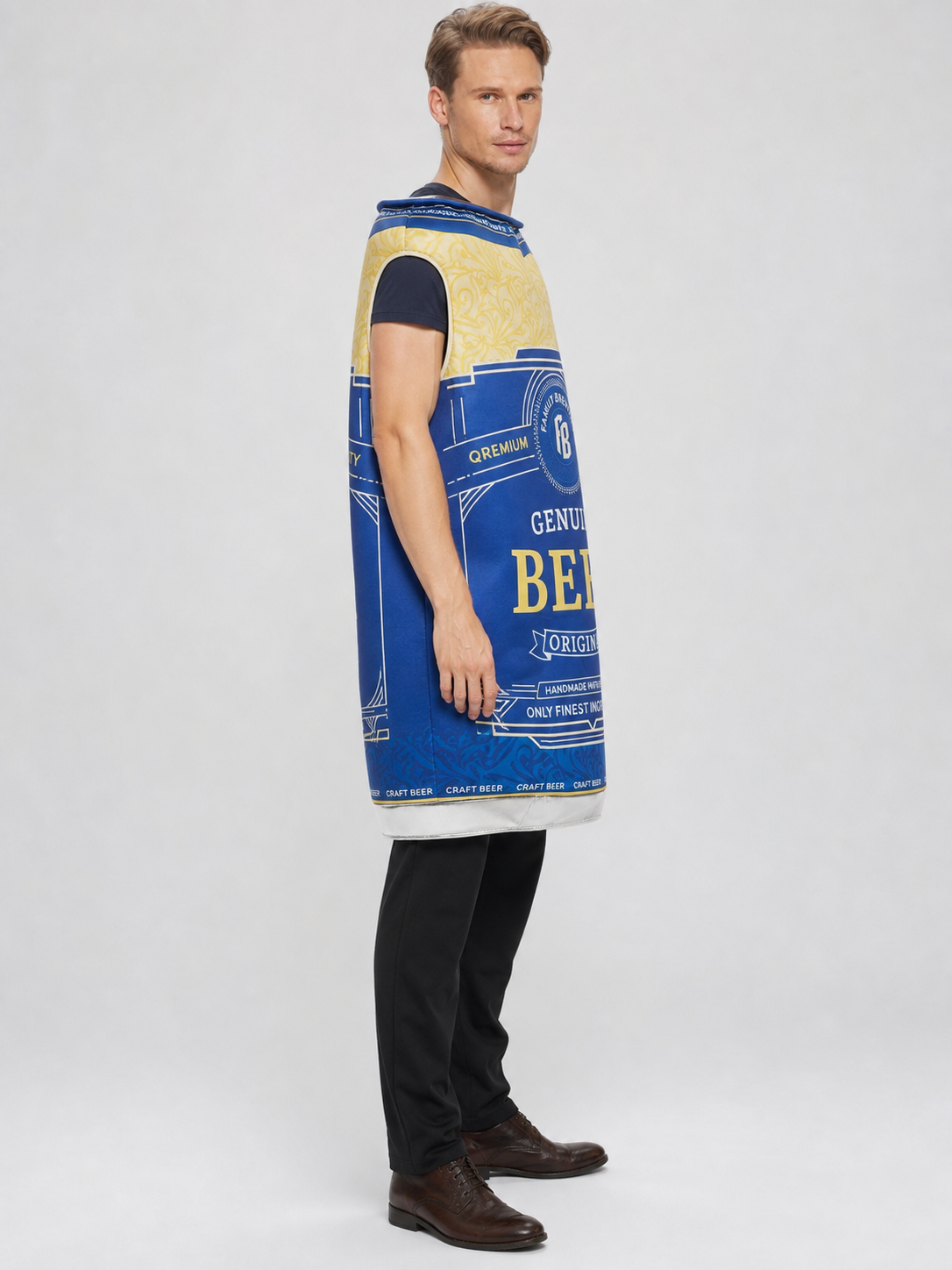 Beer Can Costume for Halloween and Parties side view 3
