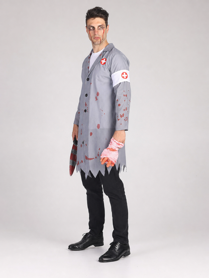 Doctor Costume with Bloody Details and Props