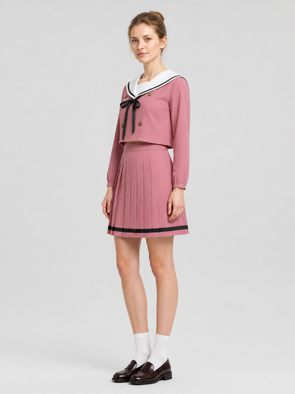 Waguri Kaoruko Cosplay Costume, School Uniform, Sailor Uniform side view