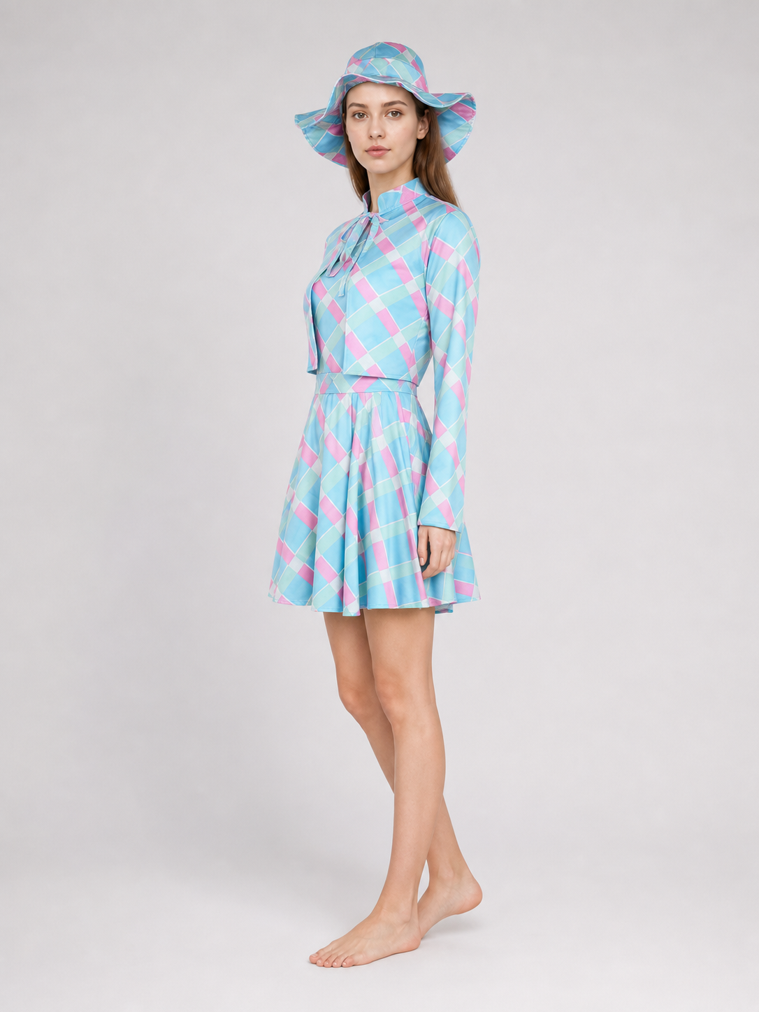Barbie Cosplay Costume: Dress, Hat, and Belt
