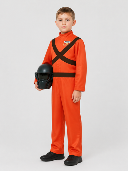 Lethal Company Cosplay Costume: Jumpsuit and Mask side view