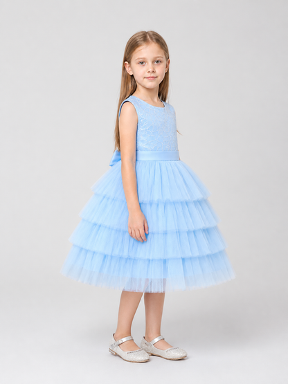 European Tulle Tutu Dress for Girls’ Birthday Celebrations