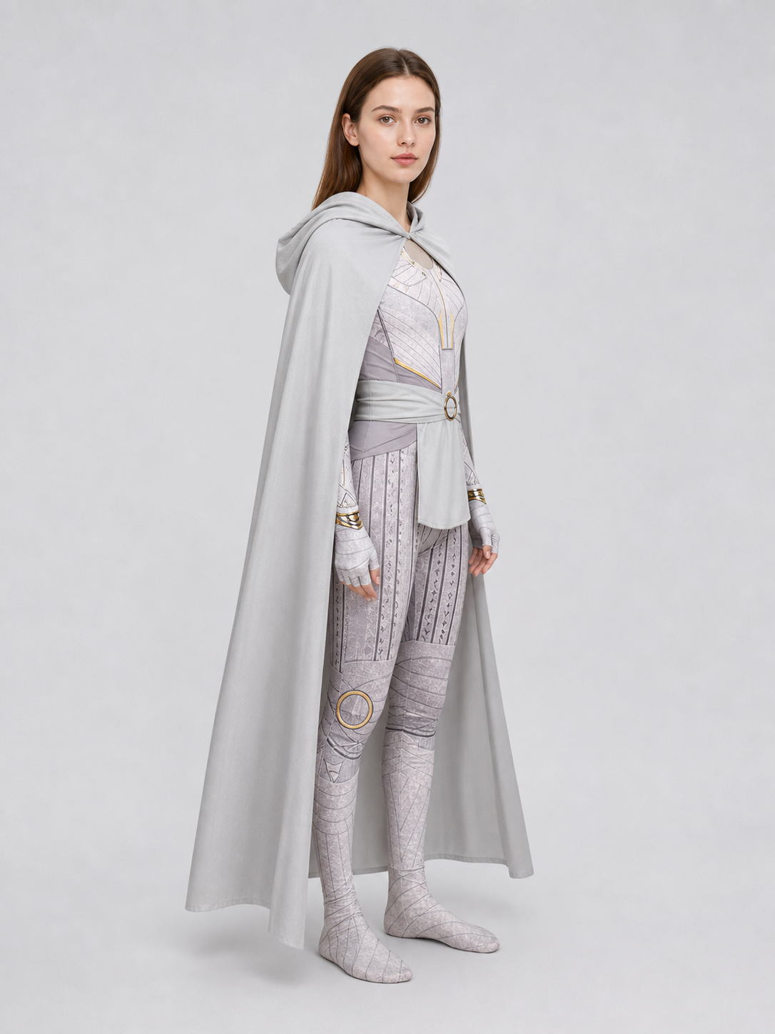 Superhero Cosplay Costume with Hood and Cape