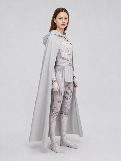 Superhero Cosplay Costume with Hood and Cape