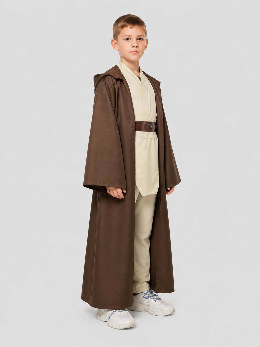 Star Wars Cosplay Costume with Hood and Belt side view