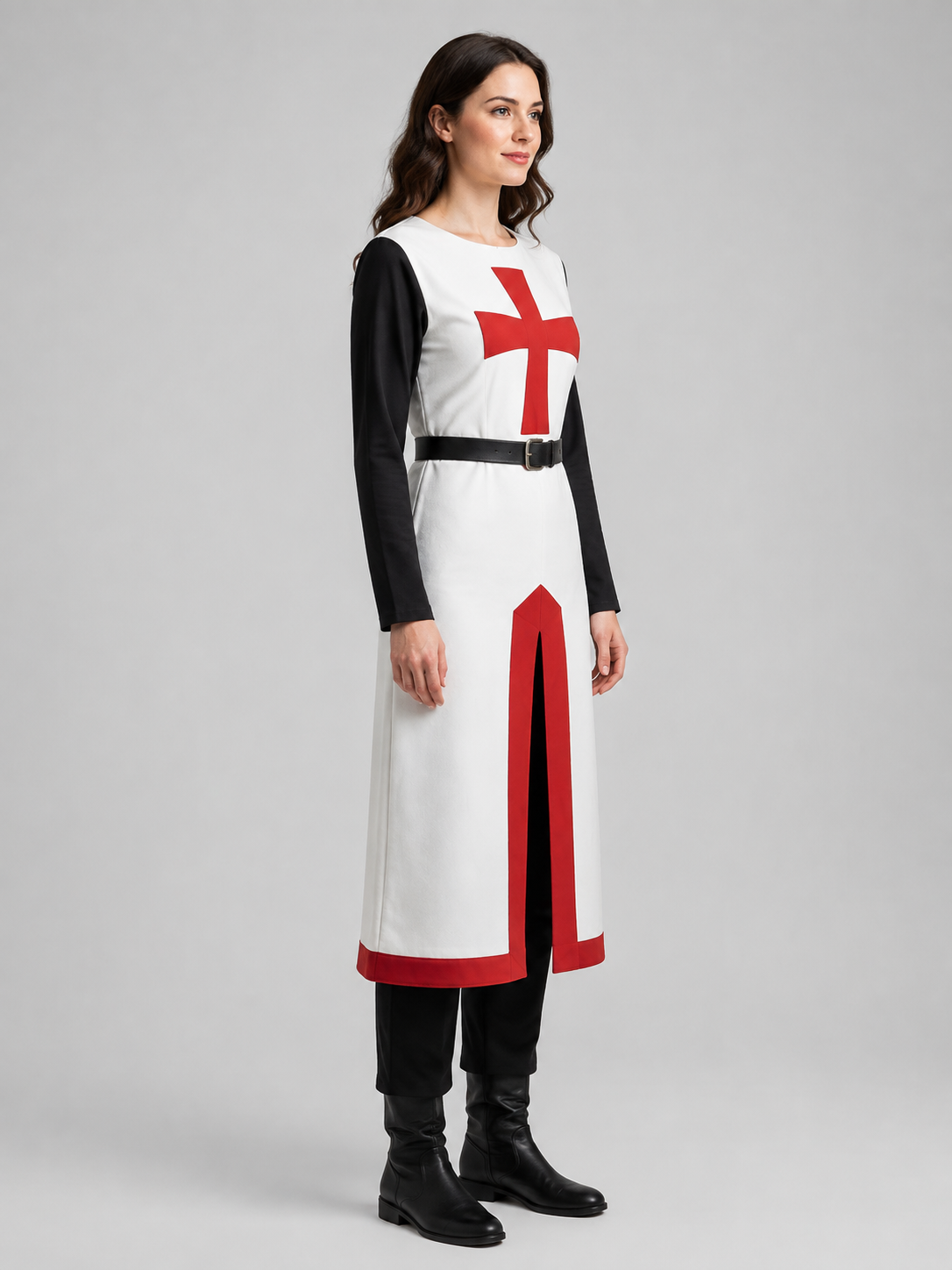 Medieval Carnival Costume with Tunic and Pants side view