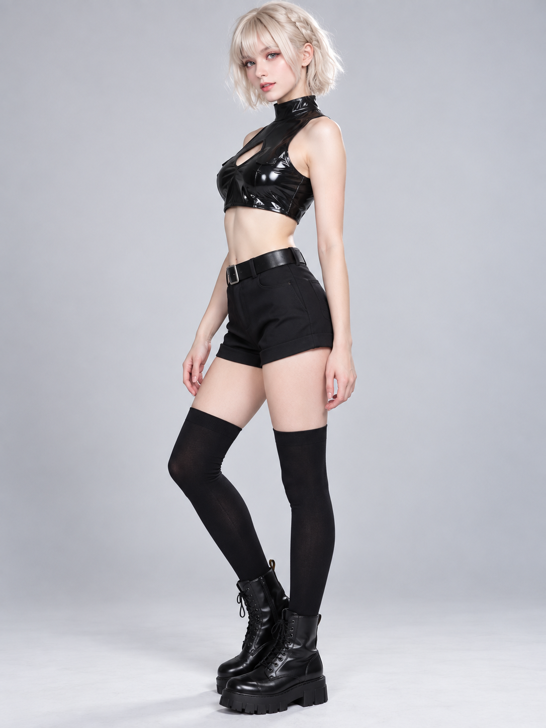 Vampire-Style Cosplay Costume with Fangs