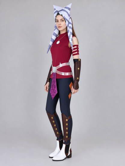 Ahsoka Cosplay Costume, Star Wars, Set