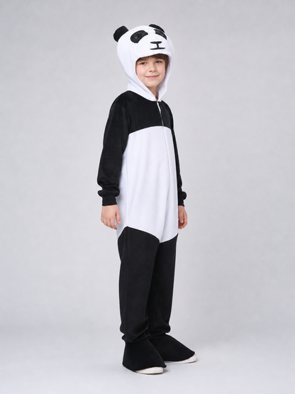One-piece panda costume for cosplay and themed events