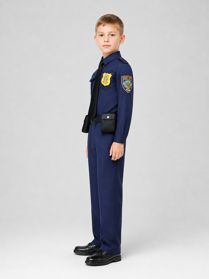 Nick Fox Cosplay Costume, Police Uniform