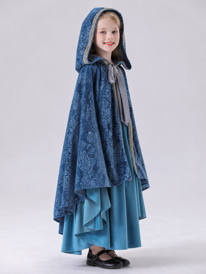 Hooded Vampire Costume: Dress and Cape