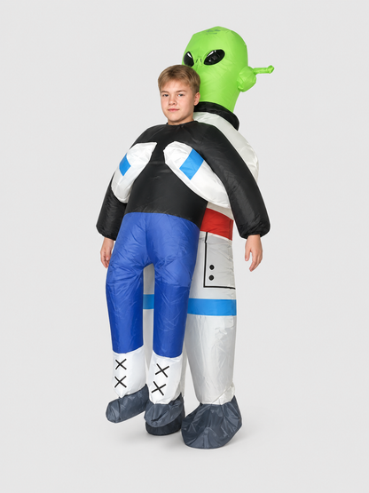 Inflatable Alien Costume with Boots, Kids'
